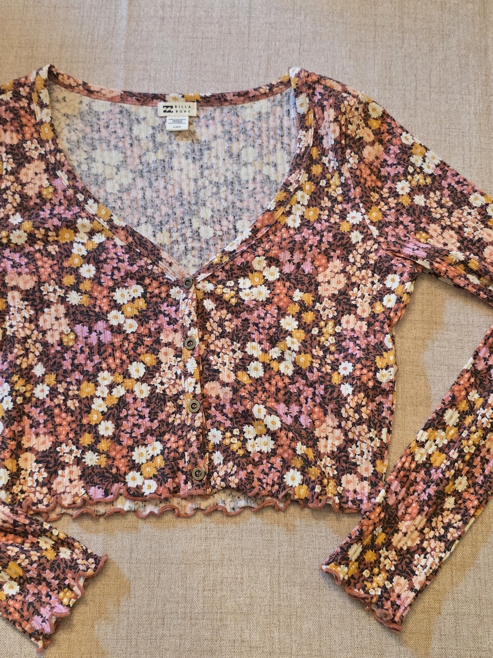 Billabong Crop Button Top